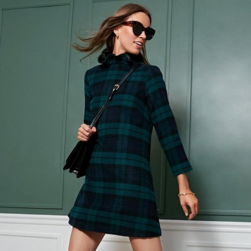 Tuckernuck | NEW Blackwatch Daphne Wool Blend Mini Dress Size S - Picture 2 of 11